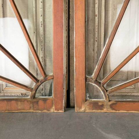 #52037 Salvaged Antique Quarter Round Windows image 2