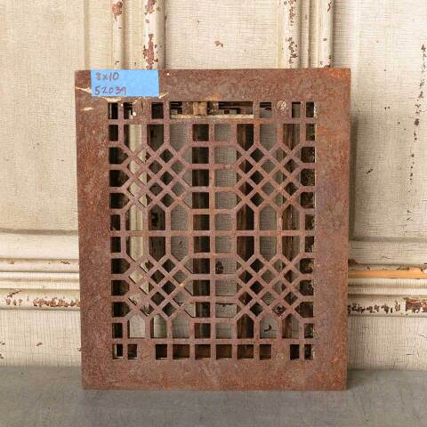 #52039 8x10 Cast Iron Heat Grate Floor Vent Cover image 2