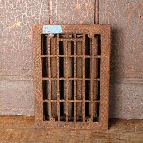 #52043 8x12 Antique Heat Grate Floor Vent Cover image 2