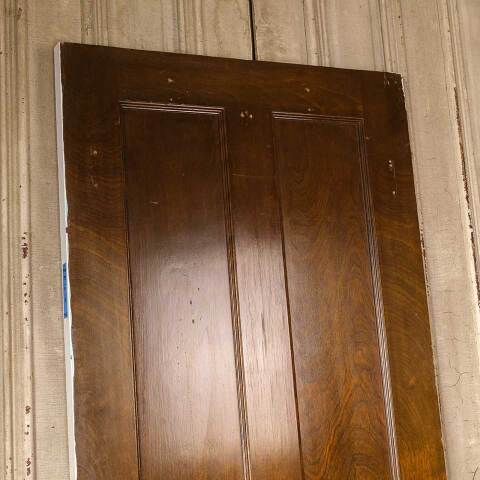 #52063 30x79 Salvaged Antique 2 Panel Interior Door image 3