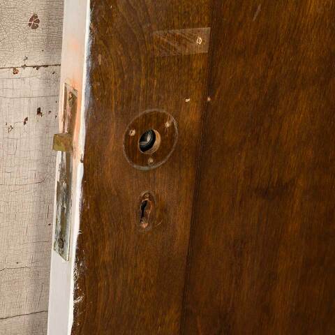 #52063 30x79 Salvaged Antique 2 Panel Interior Door image 4