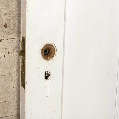 #52064 30x79 Salvaged Antique 2 Panel Interior Door image 8