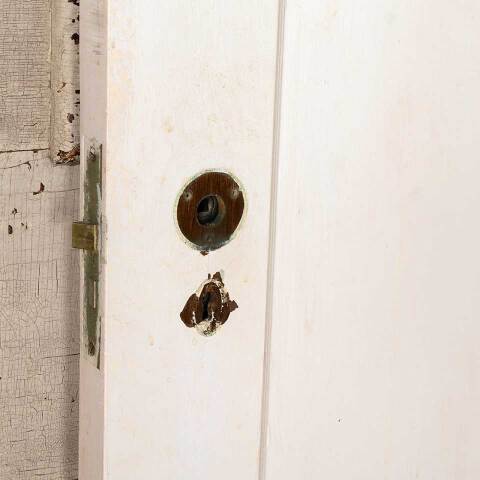 #52066 30x79 Salvaged Antique 2 Panel Interior Door image 5