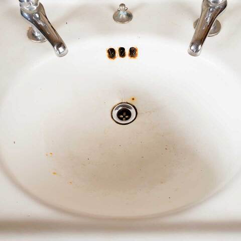 #52092 Salvaged Antique Cast Iron Pedestal Sink image 6