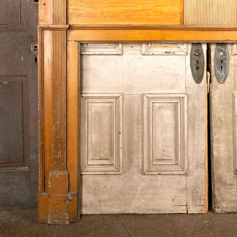 #52160 Salvaged Antique Wood Fireplace Mantel image 3