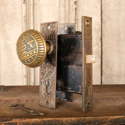 #52166 Lockwood Broken Leaf Door Hardware Set image 2