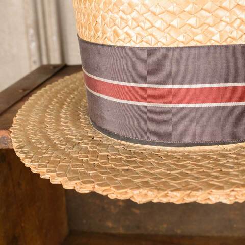 #52216 Antique HOPKINS BALTIMORE Straw Hat image 2