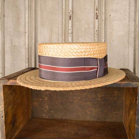 #52216 Antique HOPKINS BALTIMORE Straw Hat image 3