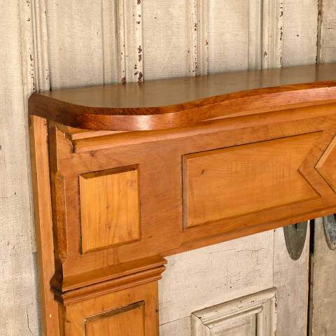 #52277 Salvaged Antique Wood Fireplace Mantel image 2