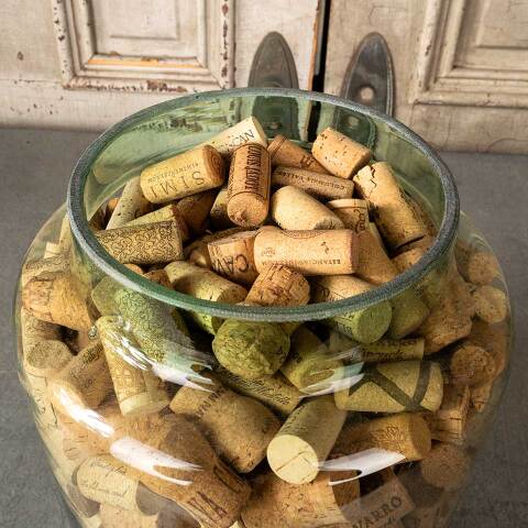 #52314 Large Glass Jar with Wine Bottle Corks image 5