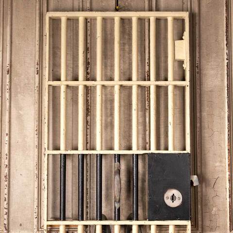 #52324 25x74 Ohio State Penitentiary Jail Cell Door image 2
