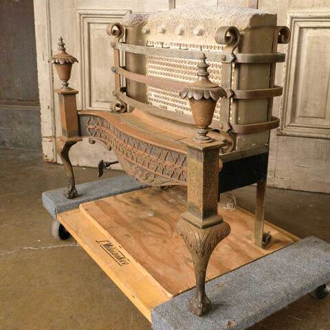 #52416 Salvaged Antique Gas Fireplace Insert image 5