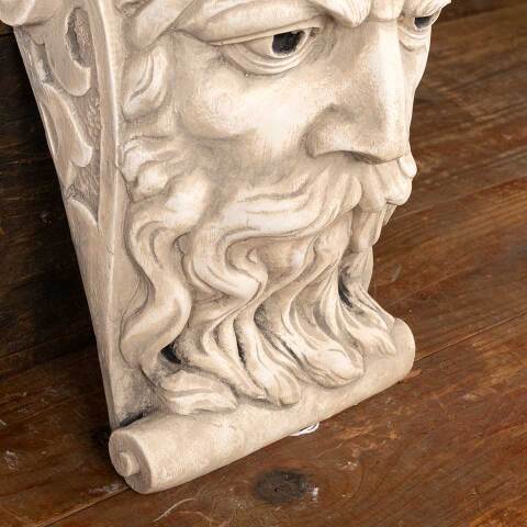 #52456 Cast Plaster Bearded King's Head Wall Hanging image 4