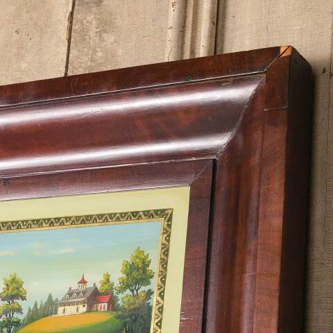 #52472 Antique MOUNT VERNON Eglomise Mirror image 5