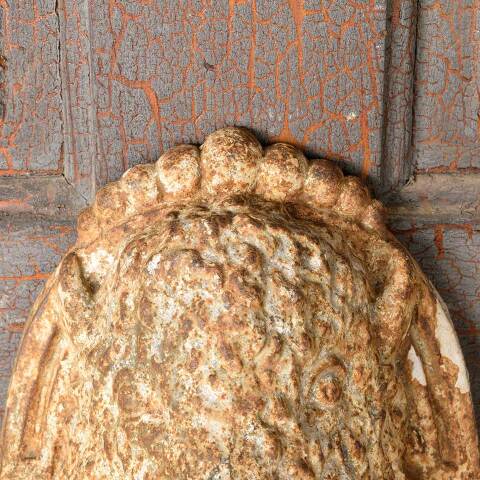 #52476 Antique Cast Iron Bison Head Ornament image 6