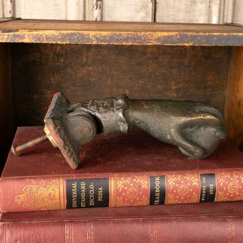 #52485 Antique Cast Brass Hand Door Knocker image 7