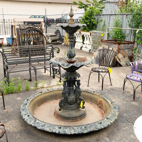 #52490 60x63 Ornate Cast Iron Garden Fountain image 2