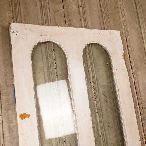 #52519 32x79 Salvaged Antique 2 Lite Entry Door image 8