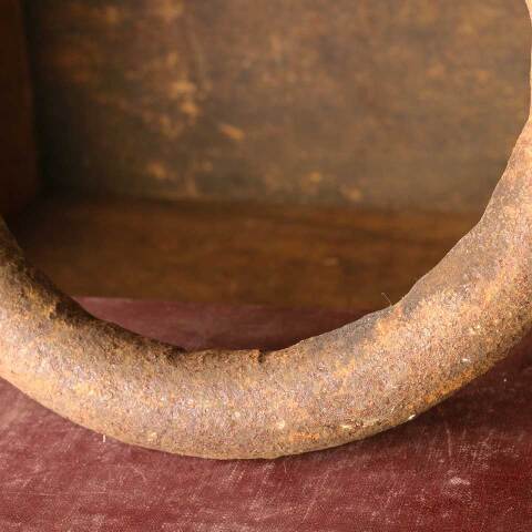 #52563 6 1/2" Antique Large Wrought Iron Ring image 2