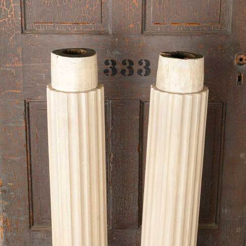 #52575 Salvaged Antique Fluted Wood Columns image 5
