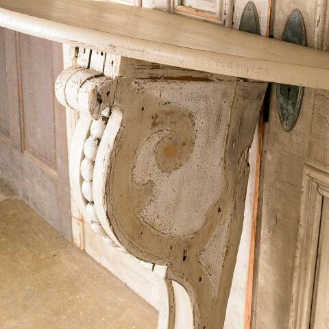 #52576 Repurposed Wood Corbel Bracket Table image 8