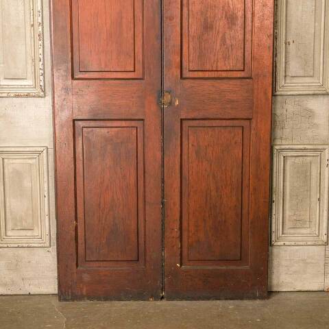 #52593 36x87 Antique 2 Panel Pine Cabinet Doors image 3