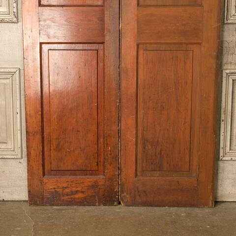 #52593 36x87 Antique 2 Panel Pine Cabinet Doors image 7