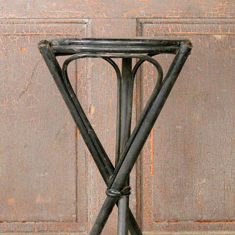 #52606 Antique Painted Wood Plant Stand Pedestal image 3