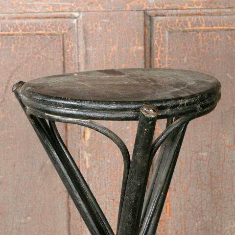 #52606 Antique Painted Wood Plant Stand Pedestal image 7