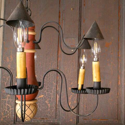 #52633 Salvaged Farmhouse Chandelier Light Fixture image 7