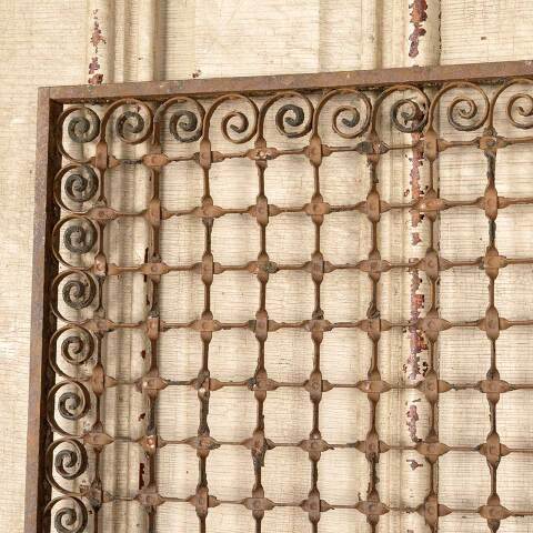 #52637 Salvaged Antique Metal Wire Screen Panel image 2