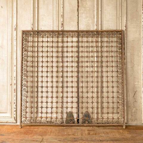 #52637 Salvaged Antique Metal Wire Screen Panel image 6