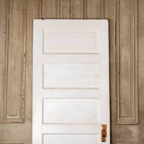 #52655 32x79 Salvaged 5 Panel Interior Wood Door image 2
