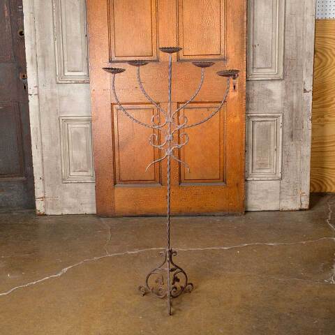 #52658 Wrought Iron Candelabra Candle Stand image 8