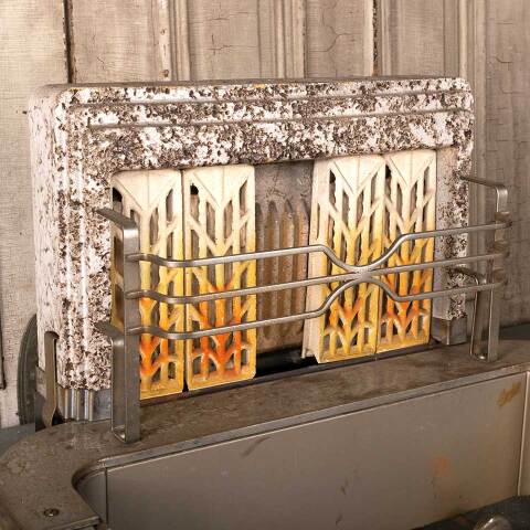 #52667 Antique Art Deco Gas Fireplace Insert image 2