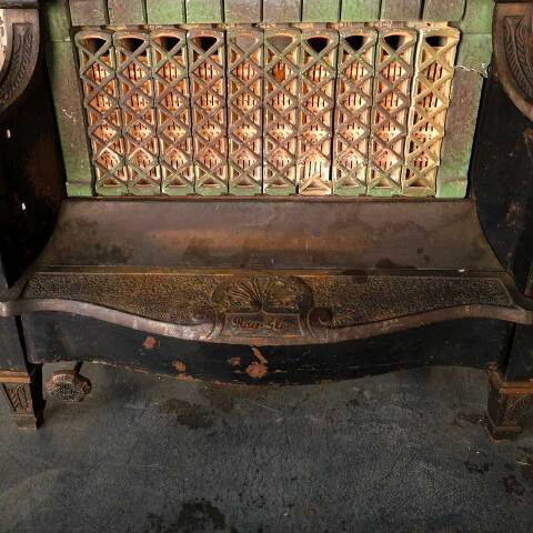 #52668 Salvaged Antique Gas Fireplace Insert image 7