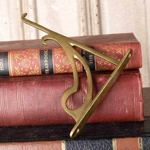 #52670 5" Antique Brass Wall Shelf Brackets image 4