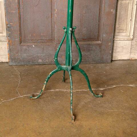 #52689 Antique Painted Metal Hall Tree Coat Rack image 3