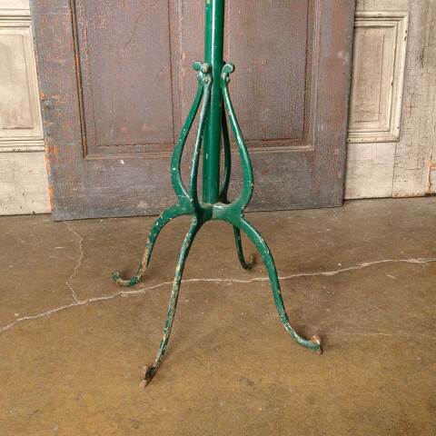 #52689 Antique Painted Metal Hall Tree Coat Rack image 5