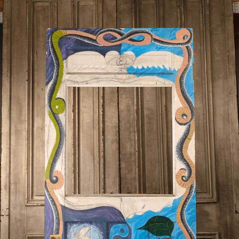 #52731 32x80 Salvaged Antique Half Lite Entry Door image 3