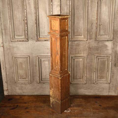 #52740 Salvaged Antique Oak Staircase Newel Post image 5