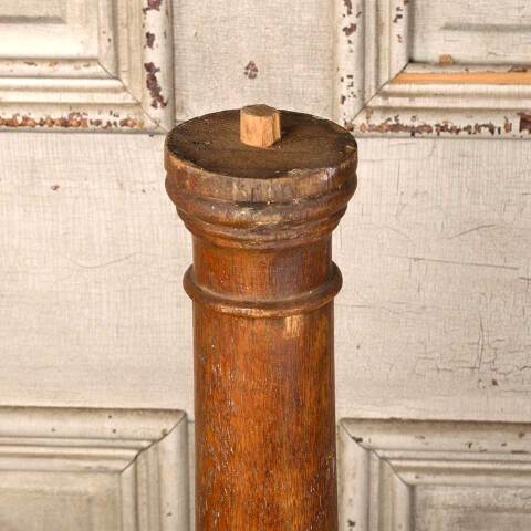 #52741 Salvaged Antique Oak Staircase Newel Post image 2