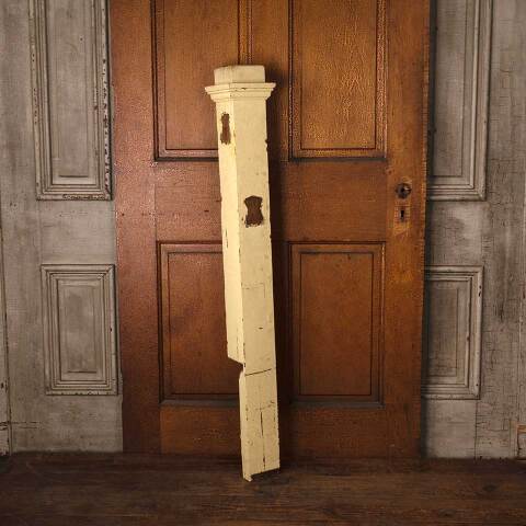#52743 Salvaged Antique Wood Staircase Newel Post image 4