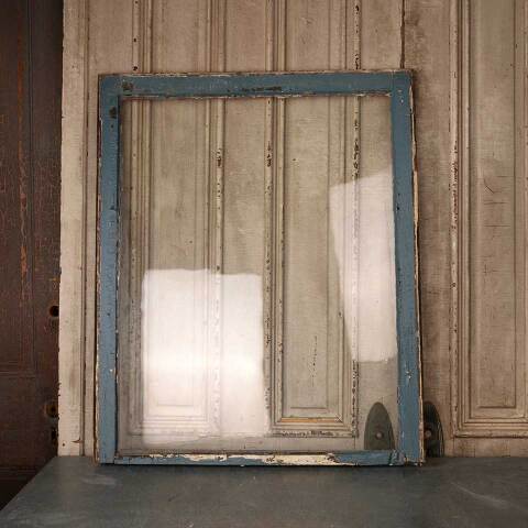 #52746 33x39 Antique Wood Window w/ Wavy Glass image 5