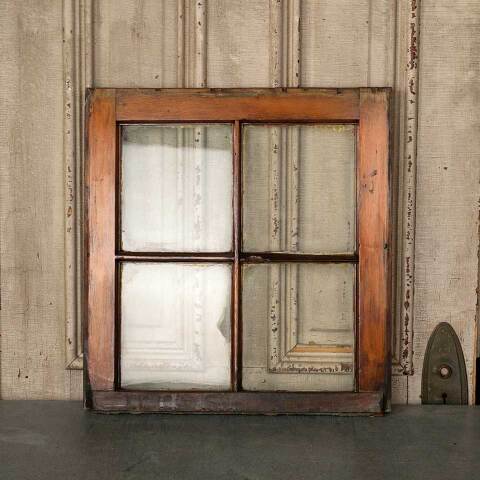 #52748 20x21 Antique Divided 4 Lite Wood Window image 5