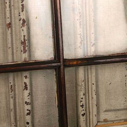 #52748 20x21 Antique Divided 4 Lite Wood Window image 8