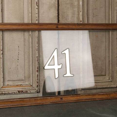 #52806 55x18 Vintage Wood Transom Storm Window image 2