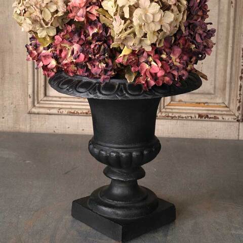 #52851 Cast Iron Garden Urn Planter w/ Flowers image 4