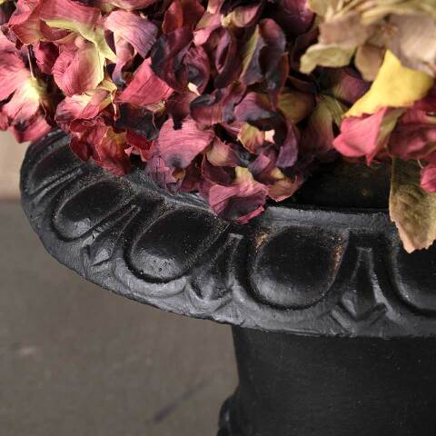 #52851 Cast Iron Garden Urn Planter w/ Flowers image 5