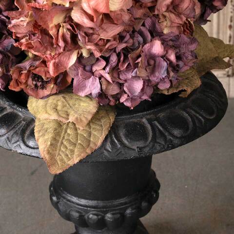 #52851 Cast Iron Garden Urn Planter w/ Flowers image 6